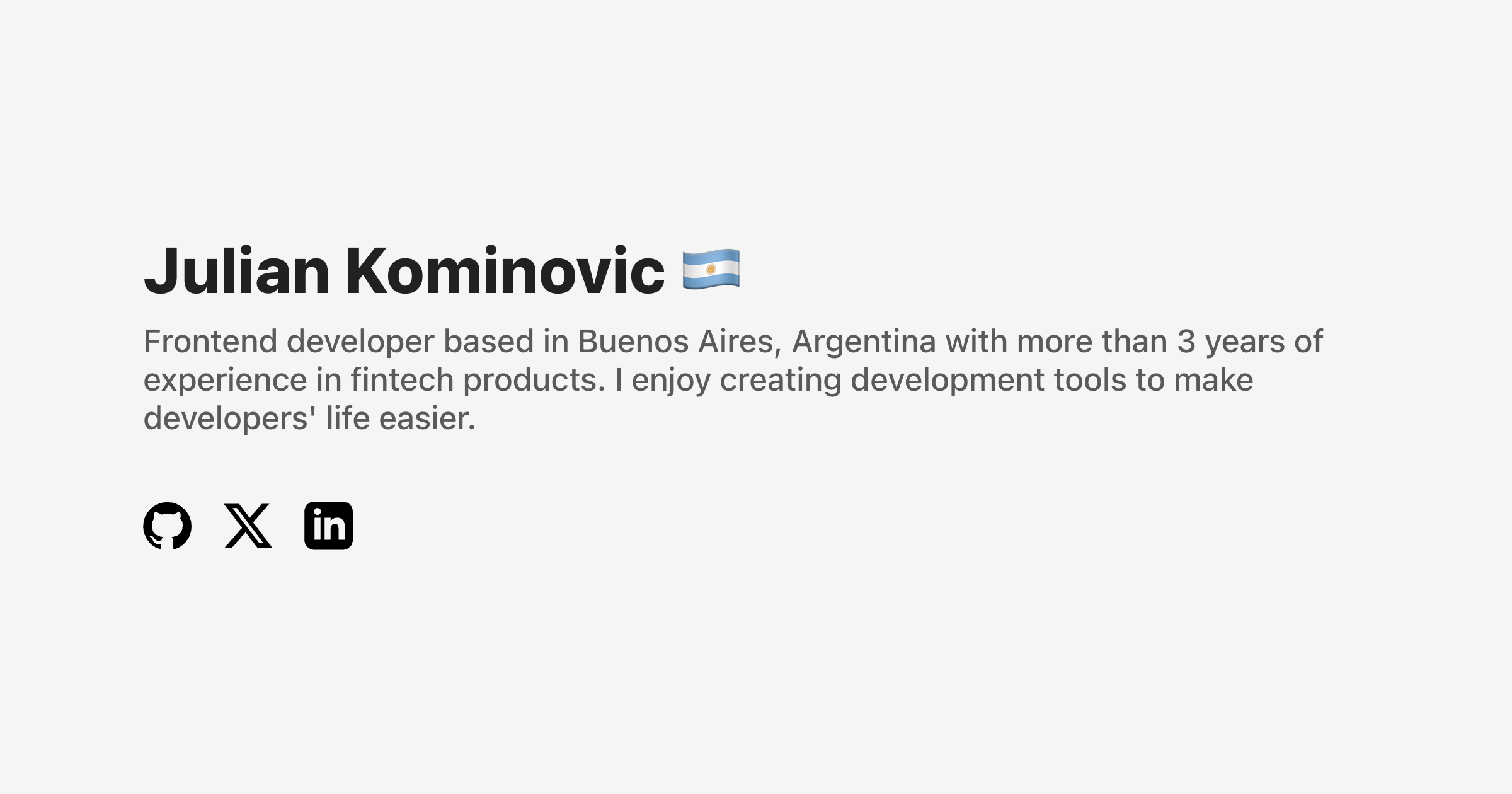 Julian Kominovic - Frontend developer